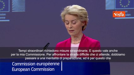 Von der Leyen: Tempi straordinari richiedono misure straordinarie, convoco Collegio sicurezza
