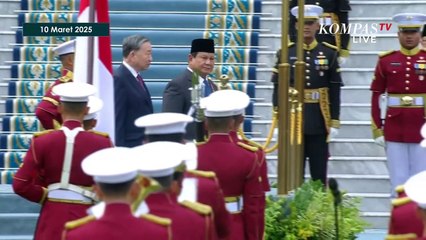 Prabowo Terima Sekjen Partai Komunis Vietnam di Istana, Disambut Ratusan Siswa SD