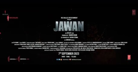 JAWAN: Chaleya (Hindi) | Shah Rukh Khan | Nayanthara | Atlee | Anirudh | Arijit S, Shilpa R | Kumaar