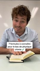 7 formules à connaître pour le bac de physique, attention c’est parti ✅