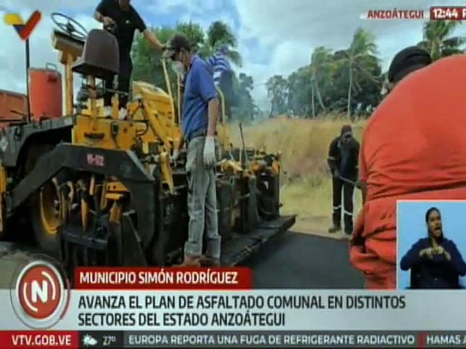 Anzoátegui | Plan comunal de asfaltado avanza en el mcpio. Simón Rodríguez