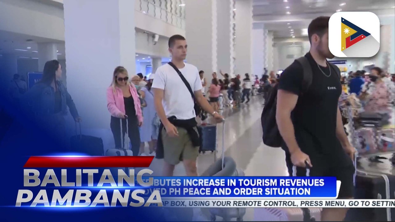 Palace attributes increase in tourism revenues to improve PH peace and order situation