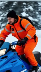 Snowmobile Rescuer 從章魚糾纏中拯救了 Bear