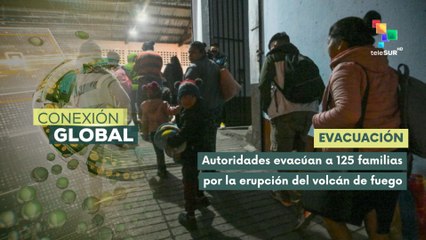 Evacúan ciudadanos en Guatemala por erupción del volcán de fuego
