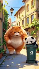 Cat😺 and Panda🐼 Story... By AI CATS STORY.