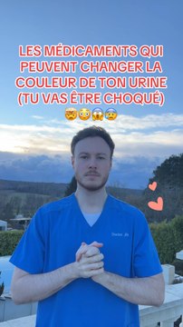 Médicaments qui changent la couleur de ton urine 😳😱🤯😰