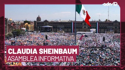 Así ocurrió la asamblea de Sheinbaum en el Zócalo de la CDMX, detancan diálogo con EE.UIU.