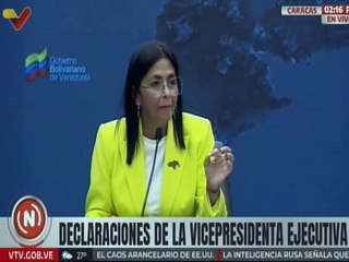 Vpdta. Delcy Rodríguez: Estamos de puertas abiertas a las inversiones internacionales sin tutelaje