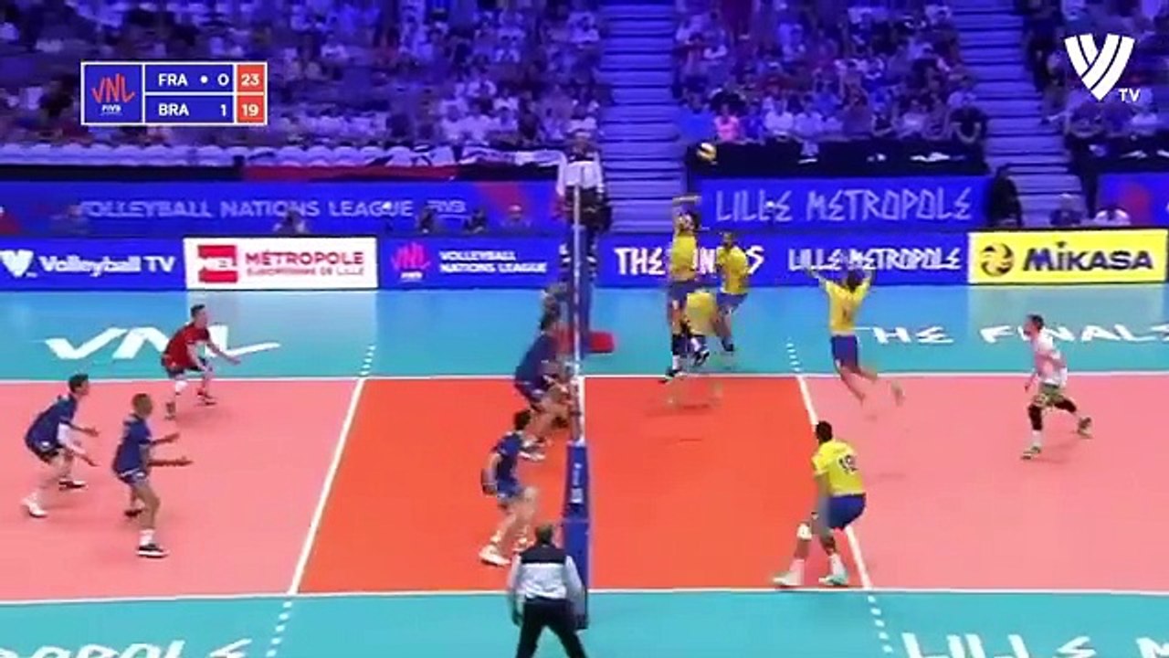 HISTORICAL MATCH _ FRANCE vs BRAZIL _ Men_s VNL 2018