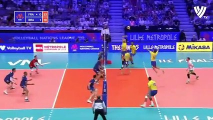 HISTORICAL MATCH _ FRANCE vs BRAZIL _ Men_s VNL 2018