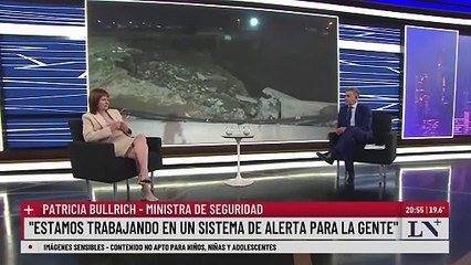 Patricia Bullrich hizo hincapié en la situación de las rutas y las obras hidráulicas