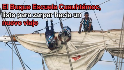 Concluye labor de mantenimiento del Buque Escuela Cuauhtémoc