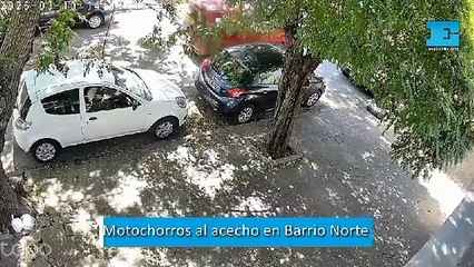 Motochorros al acecho en Barrio Norte