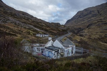 Demolition begins at Jimmy Savile's Glen Coe cottage
