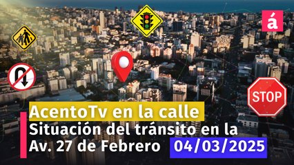 Tránsito en Santo Domingo: Así está la Av. 27 de Febrero en éste momento