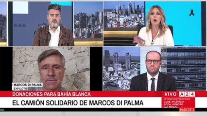 📢 TRAGEDIA EN BAHÍA BLANCA: PARTE EL CAMIÓN SOLIDARIO DE MARCOS DI PALMA