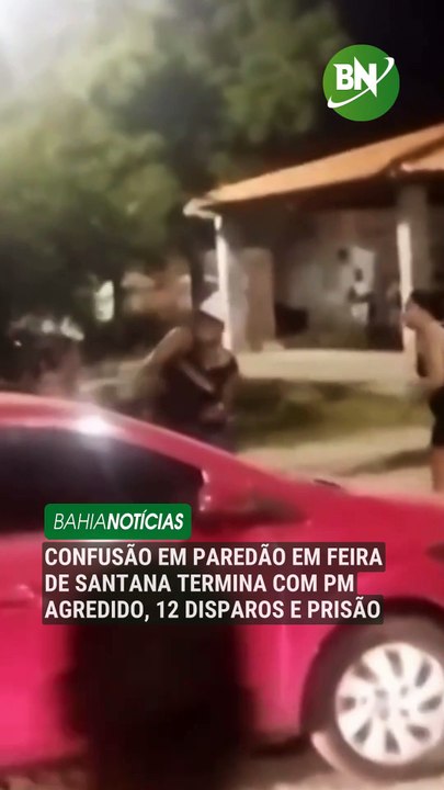 VÍDEO: Confusão em paredão em Feira de Santana termina com PM agredido, 12 disparos e prisão