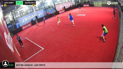 But de Lucas M - Les Verts