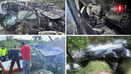 Camioneta del esquema de Vargas Lleras quedó destruida tras accidente_ impresionantes imágenes