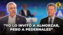 Abinader responde a Leonel: “Yo lo invitó a almorzar pero a Pedernales”