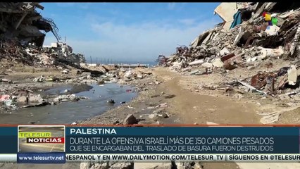 Más de 190 toneladas de basura cubren las calles de Palestina