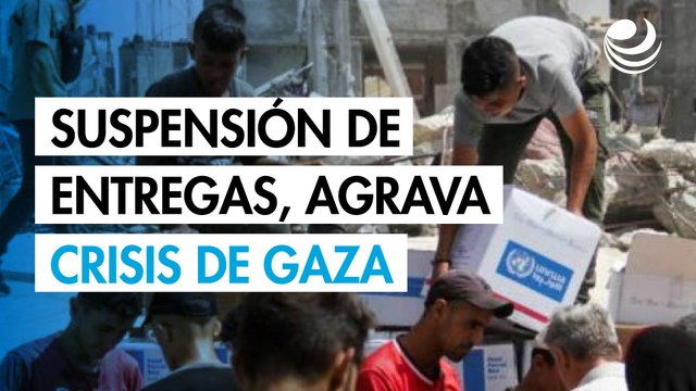 La suspensión de entregas de alimentos y ayuda por Israel agrava la crisis en Gaza