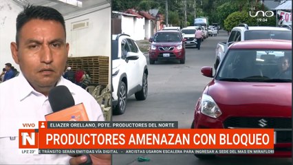 Productores amenazan con bloqueos