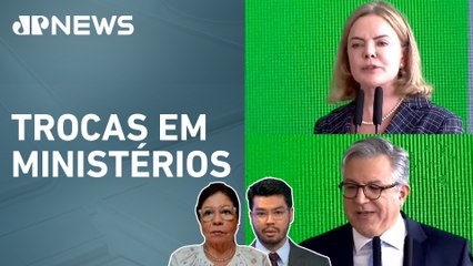 Gleisi Hoffmann assume lugar de Alexandre Padilha, que vai para Saúde