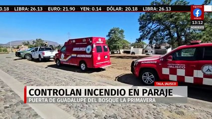 En Jalisco, autoridades controlan incendio en paraje Puerta de Guadalupe del bosque La Primavera