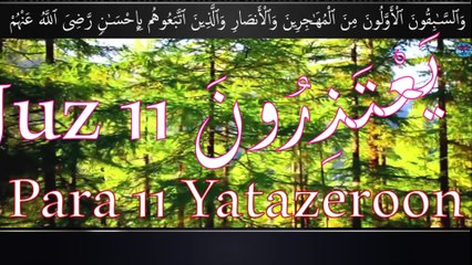 Para 11 Yatazeroon يَعْتَذِرُونَ  Recited by Shiekh Abdallah Abdal |  Full With Arabic Text