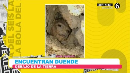 Captan a supuesto duende debajo de la tierra