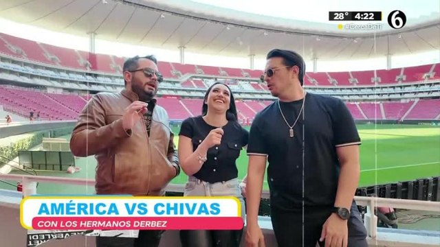 América vs Chivas con los hermanos Derbez