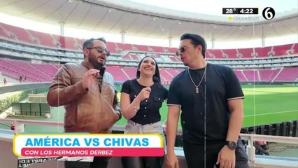 América vs Chivas con los hermanos Derbez