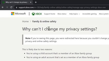 Solved 100% - Why can't I change my privacy settings on Xbox