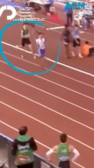 Shocking moment athlete disqualified for shameful act at finish line