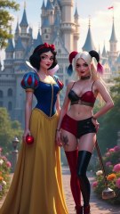 Branca de Neve e Arlequina! Qual a fusão mais impressionante