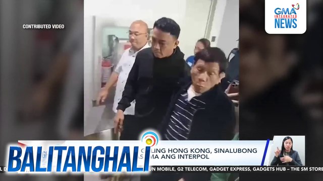 FPRRD na dumating galing Hong Kong, sinalubong ng PNP officials kasama ang INTERPOL | Balitanghali
