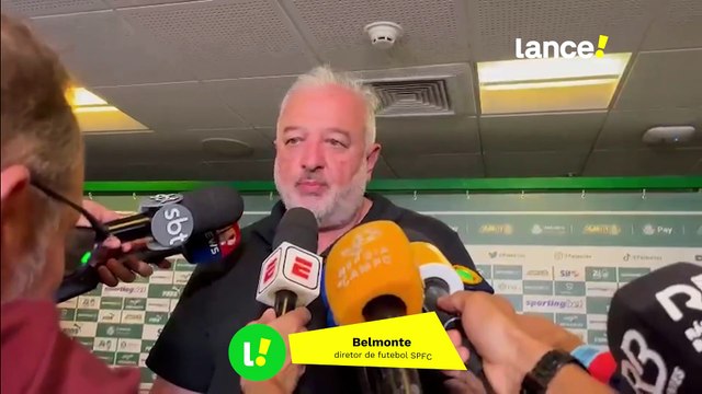 Belmonte, diretor de futebol do São Paulo, questiona onde estava o VAR em pênalti polêmico do Palmeiras.