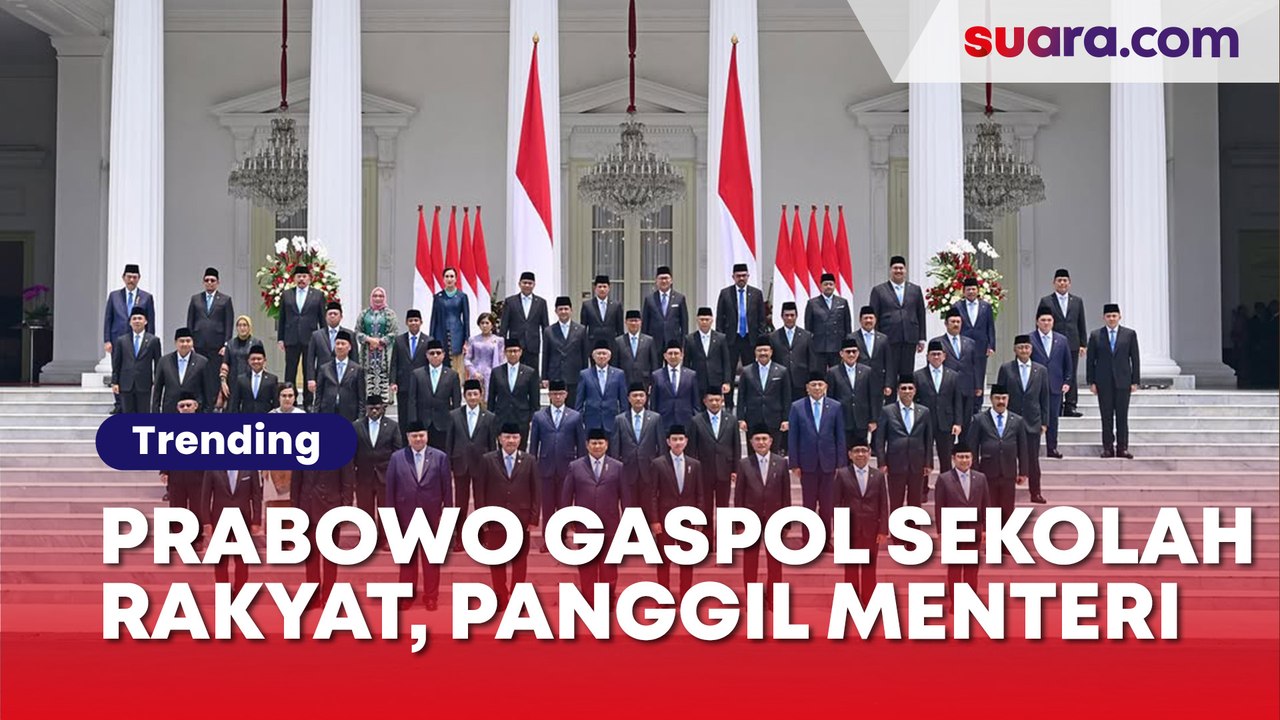 Gaspol Sekolah Rakyat, Presiden Prabowo Panggil Sejumlah Menteri di Istana