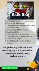 beberapa ciri-ciri orang yang baik hati kepada kita tidak munafik#quotes
