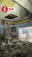 Woman loses her left leg after ceiling collapses in Sabah restaurant