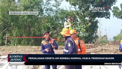 Perjalanan Kereta Api Kembali Normal, Pasca-Terendam Banjir