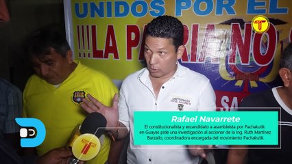 UNA FACCIÓN DEL MOVIMIENTO PACHAKUTIK GUAYAS LE SIGUE EL RASTRO A RUTH MARTÍNEZ