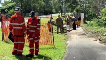 Residents of Hervey Bay in Queensland begin clean up