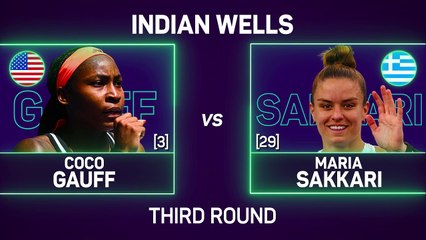 Gauff eases into Indian Wells last 16