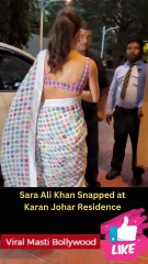 Sara Ali Khan Looks Stunning in Saree In Bandra Viral Masti Bollywood
