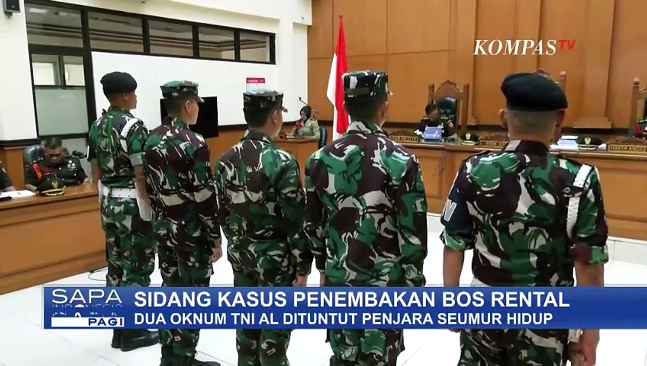 Dua Oknum TNI AL Penembak Bos Rental Dituntut Penjara Seumur Hidup