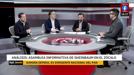 ¿Qué se vio en la asamblea informativa de Sheinbaum en el Zócalo Capitalino? | Punto Medio