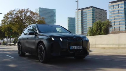 BMW iX M70 xDrive in Frozen Deep Grey Driving Video