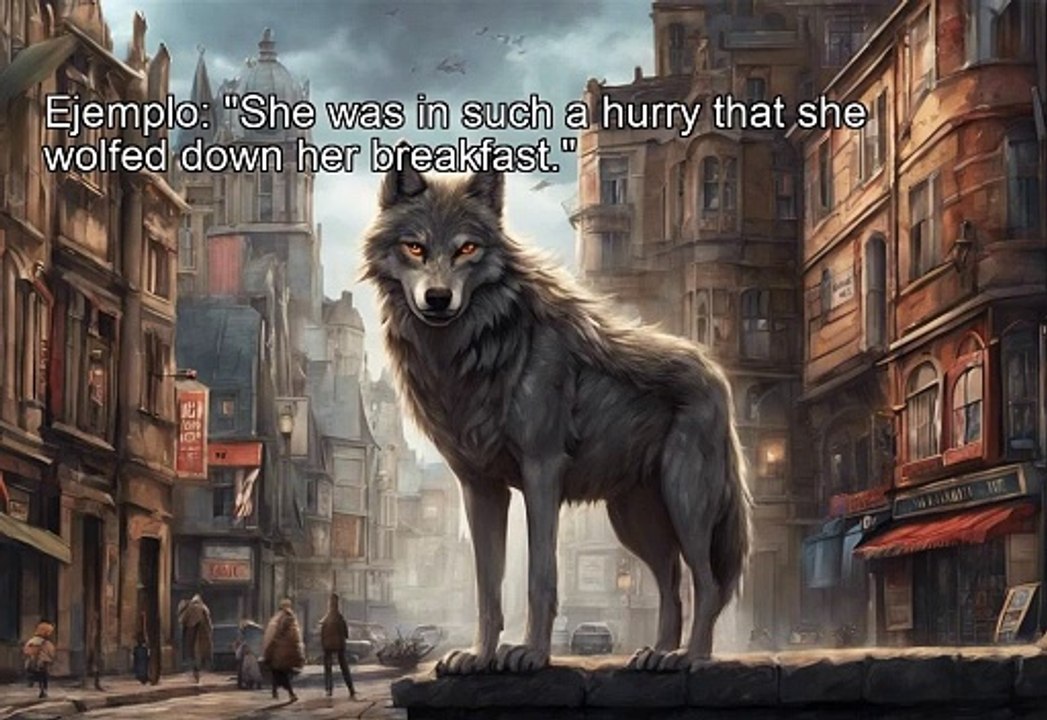 Idioms - wolf something down